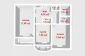 2 room apartment 56 m² Minsk, Belarus