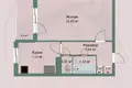 Wohnung 1 zimmer 33 m² Minsk, Belarus