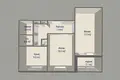 2 room apartment 50 m² Minsk, Belarus