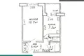1 room apartment 35 m² Minsk, Belarus
