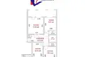 Квартира 3 комнаты 68 м² Минск, Беларусь