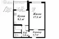 1 room apartment 39 m² Brest, Belarus