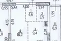 1 room apartment 41 m² Odesa, Ukraine