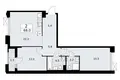 Квартира 2 комнаты 68 м² район Троицк, Россия