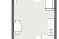 Квартира 1 комната 27 м² Клайпеда, Литва