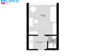 Квартира 1 комната 22 м² Вильнюс, Литва