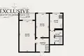 Wohnung 2 zimmer 46 m² Minsk, Belarus