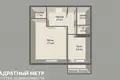 1 room apartment 38 m² Minsk, Belarus