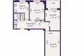 Mieszkanie 3 pokoi 64 m² Mińsk, Białoruś