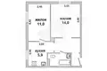 Appartement 2 chambres 41 m² Brest, Bélarus