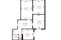 3 room apartment 72 m² Minsk, Belarus