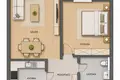 Mieszkanie 2 pokoi 37 m² Warszawa, Polska