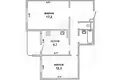 2 room apartment 54 m² Muchaviecki sielski Saviet, Belarus