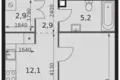 Wohnung 1 zimmer 36 m² Moskau, Russland