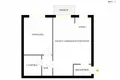 2 room apartment 39 m² Warsaw, Poland