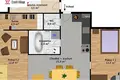 Квартира 3 комнаты 55 м² Smecno, Чехия