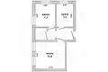 Wohnung 2 zimmer 34 m² Wysokaje, Belarus