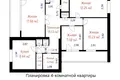4 room apartment 87 m² Zaslauje, Belarus