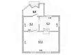 Haus 33 m² Telminski sielski Saviet, Belarus