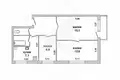 Apartamento 3 habitaciones 52 m² Abiarouscyna, Belarús