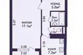 Wohnung 1 zimmer 35 m² Minsk, Belarus
