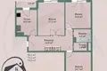 3 room apartment 74 m² Muchaviecki sielski Saviet, Belarus