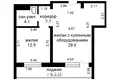 Wohnung 2 zimmer 49 m² Minsk, Belarus