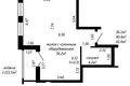 Wohnung 2 zimmer 43 m² Minsk, Belarus