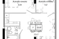 Квартира 2 комнаты 47 м² Авангард, Украина