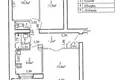 3 room apartment 60 m² Asipovichy, Belarus