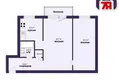 Mieszkanie 2 pokoi 44 m² Mińsk, Białoruś