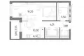 Wohnung 1 zimmer 47 m² Kaliningrad, Russland