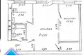 Wohnung 2 zimmer 44 m² Swetlahorsk, Belarus