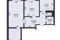 Appartement 3 chambres 63 m² Sloutsk, Bélarus