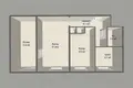 Mieszkanie 3 pokoi 56 m² Mińsk, Białoruś