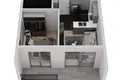 Квартира 2 комнаты 53 м² Мезитли, Турция