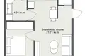 Apartamento 2 habitaciones 36 m² Klaipeda, Lituania