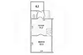 1 room apartment 24 m² Brest, Belarus