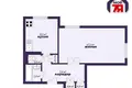 1 room apartment 37 m² Salihorsk, Belarus