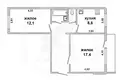 2 room apartment 52 m² Muchaviecki sielski Saviet, Belarus