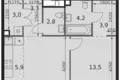 Квартира 2 комнаты 50 м² Москва, Россия