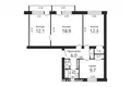 Wohnung 3 zimmer 65 m² Papiernia, Belarus
