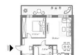 Квартира 2 комнаты 47 м² Вильнюс, Литва