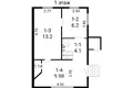 Haus 3 zimmer 47 m² Rakauski sielski Saviet, Belarus