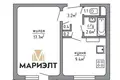 1 room apartment 36 m² Minsk, Belarus