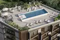 Wohnkomplex New complex of furnished apartments with a swimming pool and a view of the ocean, Bali, Indonesia