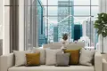 Complexe résidentiel New complex of furnished apartments Concept 7 with swimming pools and a wellness center close to Palm Jumeirah, JVC, Dubai, UAE