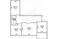 Mieszkanie 3 pokoi 64 m² Małoryta, Białoruś