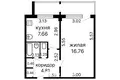 Apartamento 1 habitación 34 m² Minsk, Belarús