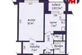 Apartamento 1 habitación 38 m² Minsk, Belarús